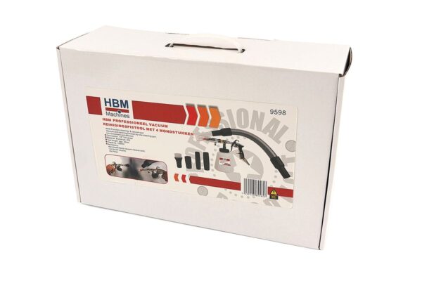 HBM Professioneel Vacuum Reinigingspistool Met 5 Mondstukken - Afbeelding 7