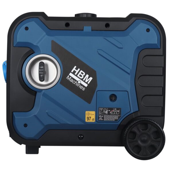 HBM inverter generator, aggregaat met 327 cc benzinemotor 230V 6500W - Afbeelding 2