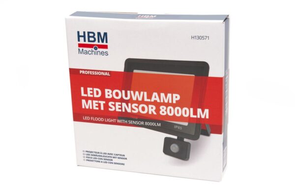 HBM LED Bouwlamp Met Sensor 100 Watt – 8000 Lumen, 6500K - Afbeelding 13
