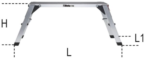 Beta aluminium opstap 96 x 30 x 47,5 cm - Bild 6