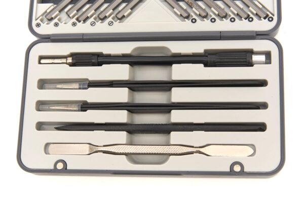 HBM 26 Delige Precisie Schroevendraaier, Bitset met Flexibel verlengstuk, 2 Pincetten en 2 Universele Spatels - Afbeelding 4