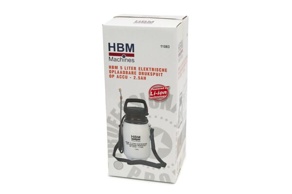 HBM 5 Liter Elektrische Oplaadbare Drukspuit Op Accu - 2.5Ah - Afbeelding 8