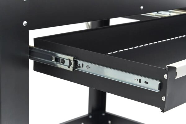 HBM 115 Cm. Werkbank Met Houten Werkblad, Achterwand Met Kastenwand, Led Verlichting , Stekkerdoos e - Afbeelding 13