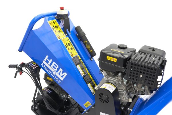 HBM Professionele 4 Takt 15 PK - 420 cc Benzine Hakselaar - Houtversnipperaar op Rupsbanden - Afbeelding 12