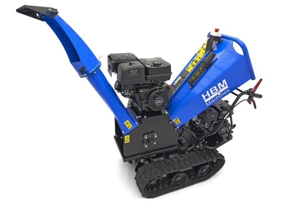 HBM Professionele 4 Takt 15 PK - 420 cc Benzine Hakselaar - Houtversnipperaar op Rupsbanden - Afbeelding 3