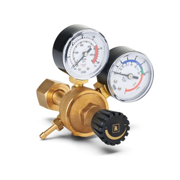 Telwin reduceertoestel met 2 manometers 12 l/min - Afbeelding 2