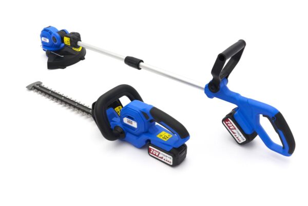 HBM 20V- 4.0Ah Heggenschaar en Grastrimmer Set Inclusief 2 Accu's - Afbeelding 4